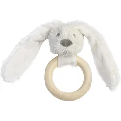 Happy Horse, Babyrassel, Ivory Rabbit Richie FSC Wooden Teething Ring