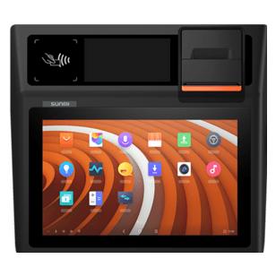 Sunmi D2 Mini, 4G, NFC, 25,7cm (10,1"), KD, Android, schwarz, orange (P01200016)