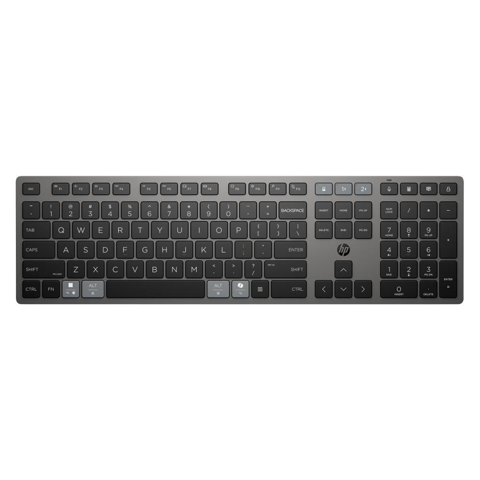 HP 725 Multi-Device Rchrgbl WL KBD EMEA- (Eng. Int., Kabellos) (9T5B2AA#ABB)
