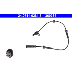 Sensor Raddrehzahl ATE 24.0711-6281.3 für BMW 1er