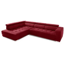 SOMETA Ecksofa Cocoon Stoff Rot Cranberry