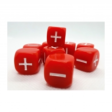 Dice4friends Würfelset - Fate-Fudge Red (8) 284746