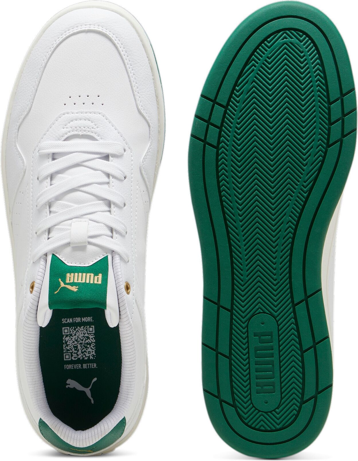 Sneaker PUMA "COURT CLASSIC", Damen, Gr. 40, Textil, weiss (puma weiß, vine, puma gold), Synthetik, Schuhe Sneaker, für sportliche Einsätze, mit Gummi-Laufsohle, mit Schnürverschluss puma weiß, vine, puma gold 40, Textil