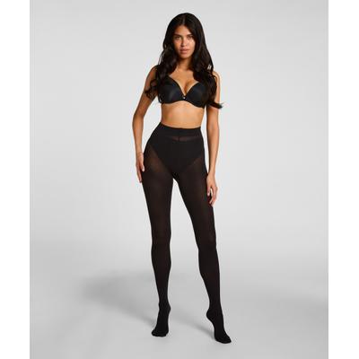 Strumpfhose HUNKEMÖLLER "Gerippte Strickstrumpfhose Kaschmir-Mix", Damen, Gr. S/M, schwarz, 56% Viskose, 37% Polyamid, 5% Kaschmirwolle, 2% Elasthan, Strumpfhosen Strumpfhose