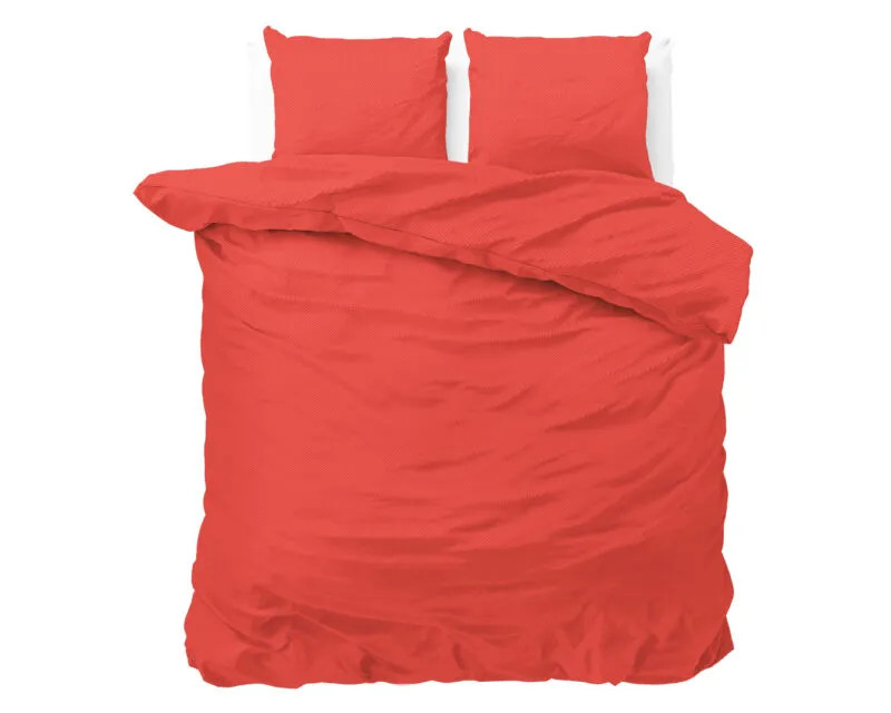 Sleeptime Satin Point Dekbedovertrek Rood 240 x 220 cm