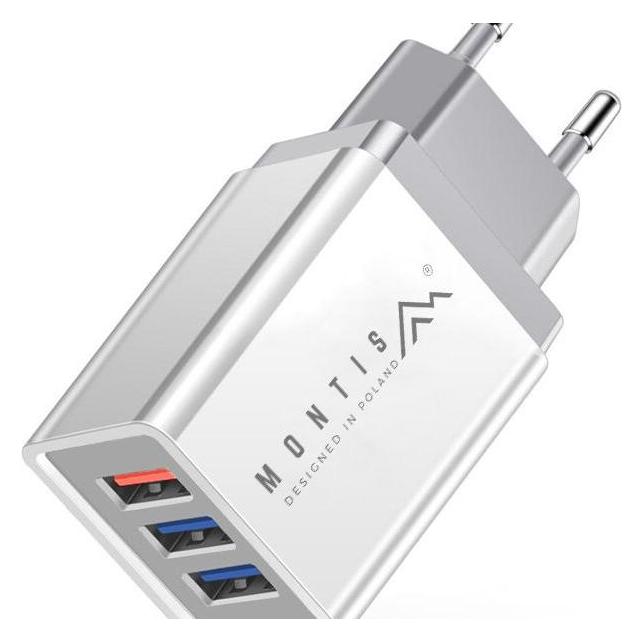 Montiss MT009 3x USB-A 3 A Ladegerät (MT009) (30 W, 3 Ports) (MT009)