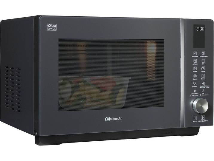 BAUKNECHT Mikrowelle MF 259 SG, 25 l, ExtraSpace-Garraum ohne Drehteller mit Crisp-Funktion
