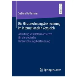 Die Hinzurechnungsbesteuerung im internationalen Vergleich, Fachbücher von Sabine Hoffmann