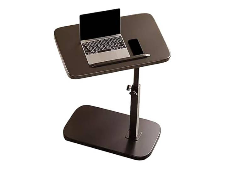 Verstellbarer C-förmiger Wohnmobiltisch mit 360-Grad-Dreh- Neigungsfunktion For Bett, Sofa, Wohnmobil und kleine Räume(Black)