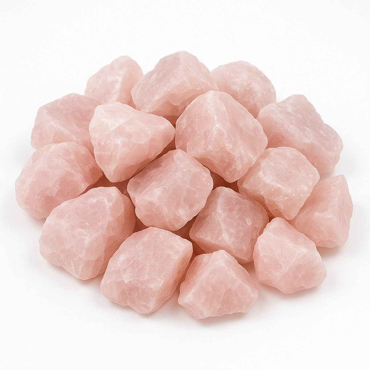 S4H Rozenkwarts Ruwe Grove Stukken 3 kg voor Decoratie en Healing
