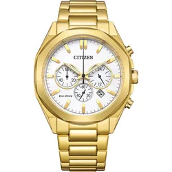 Citizen Analog Chronograph Eco-Drive CA4592-85A Sonderangebot - weiß,goldfarben - 41mm
