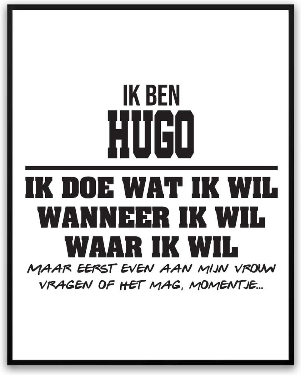 Hugo Fotolijst met glas Partner toestemming vragen - 40 x 50 cm