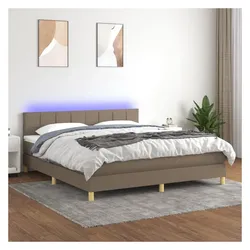 vidaXL, Boxspringbett, Gamisus (Block mit Quadraten) (180 x 200 cm)