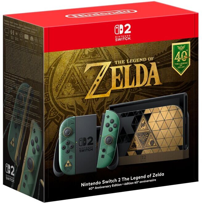 CONSOLA NINTENDO SWITCH 2 ZELDA 40TH ED