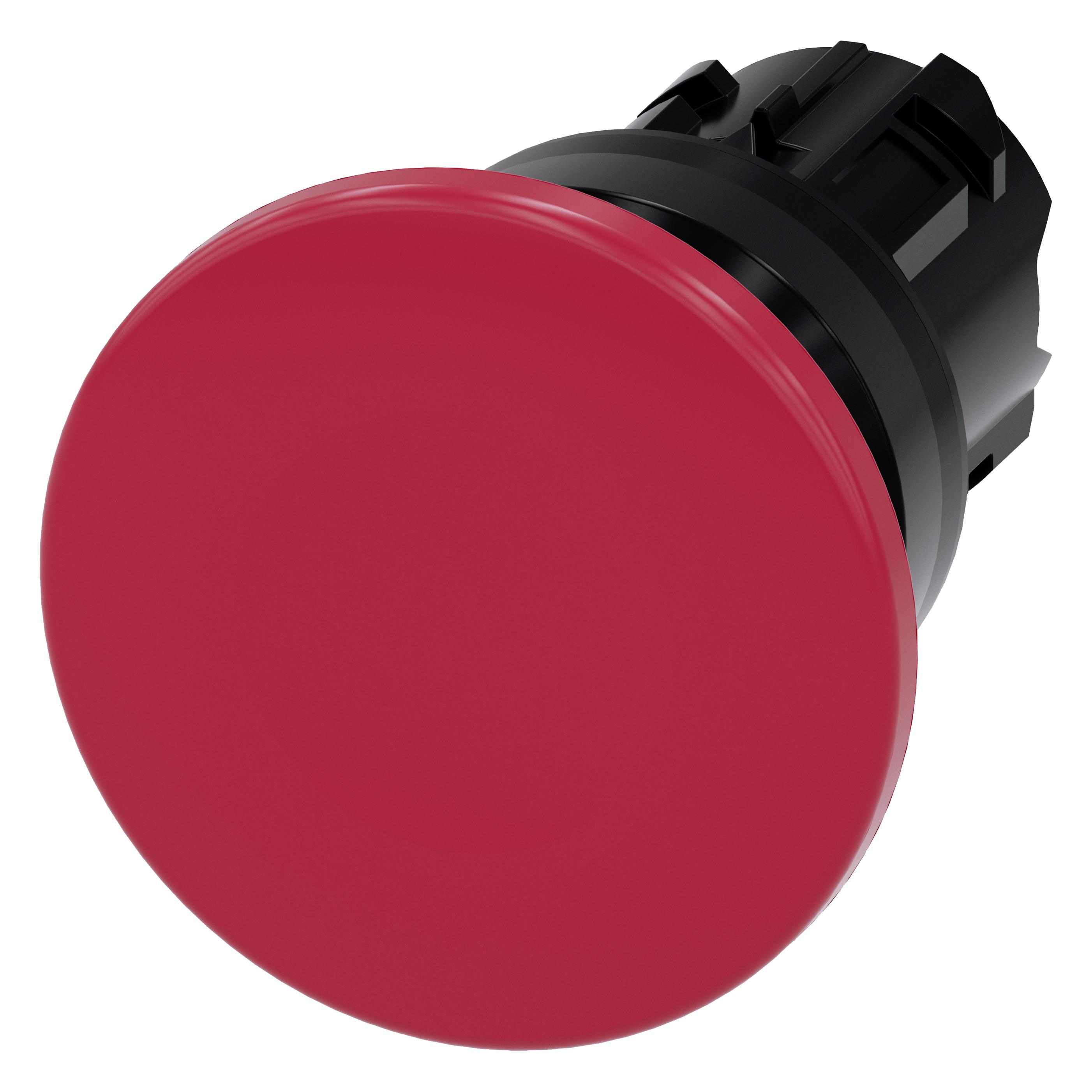 Siemens Mushroom Pushbutton 22mm Round Plas (3SU1000-1BD20-0AA0)