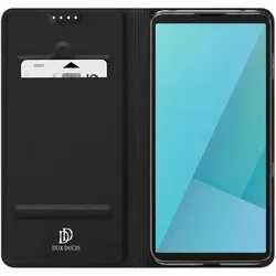 Dux Ducis Skin Pro-Hülle für das Sony Xperia 10 VII mit Kartenfach und Videohalterung (Sony Xperia 10 VII), Smartphone Hülle, Schwarz