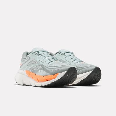 Laufschuh REEBOK "FLOATZIG DOUBLE", Herren, Gr. 46, grau (light fog, light fog, tranquil teal), Synthetik, Textil, Schuhe Laufschuh, maximalen Komfort und maximale Energierückgabe