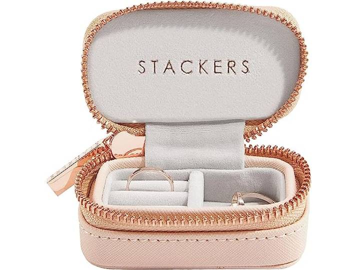 Stackers Blush Pink Petite Travel Jewellery Box