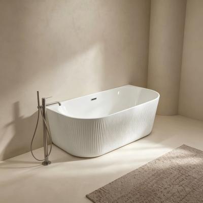 Badewanne OTTO HOME "Sines", weiß, B:75cm H:59cm L:170cm, Sanitäracryl, Badewannen, wandanliegend, aus hochwertigem Sanitäracryl, mit Pop Up Ventil