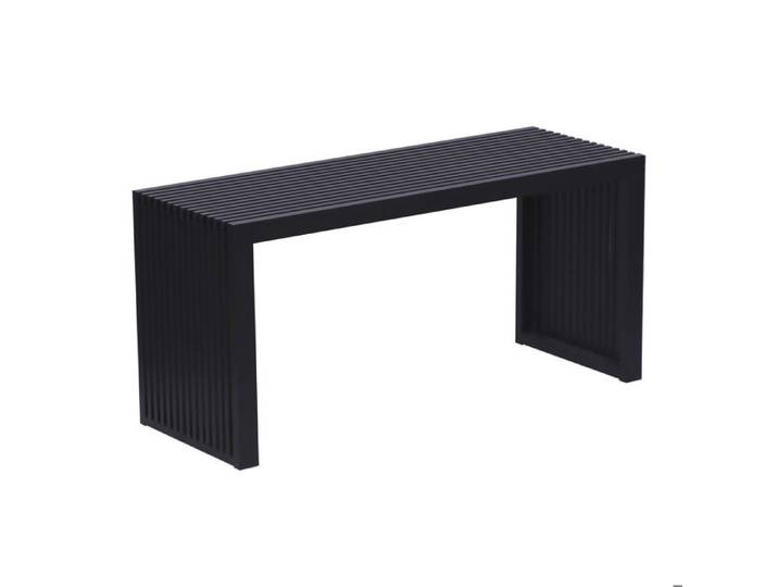 Relaxdays Banc à chaussures en bambou 43 x 90 x 33 cm noir moderne entrée couloir salle de bain chambre