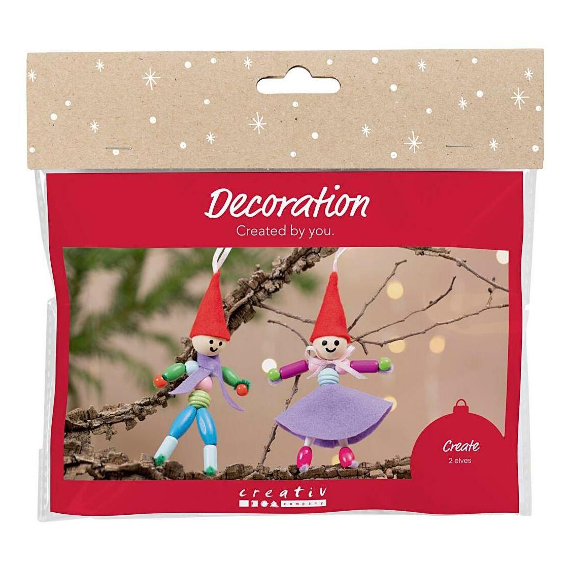 Creativ Company Bastelset Dekoration Weihnachten, Detailfarbe: Mehrfarbig (977831)