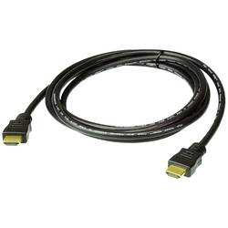 ATEN 2L-7D01H High Speed True 4K HDMI Kabel mit Ethernet, schwarz, 1 m
