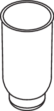 Hewi System 162 insert 66823 plastique, pour WC - garniture de toilette 900.20.000...