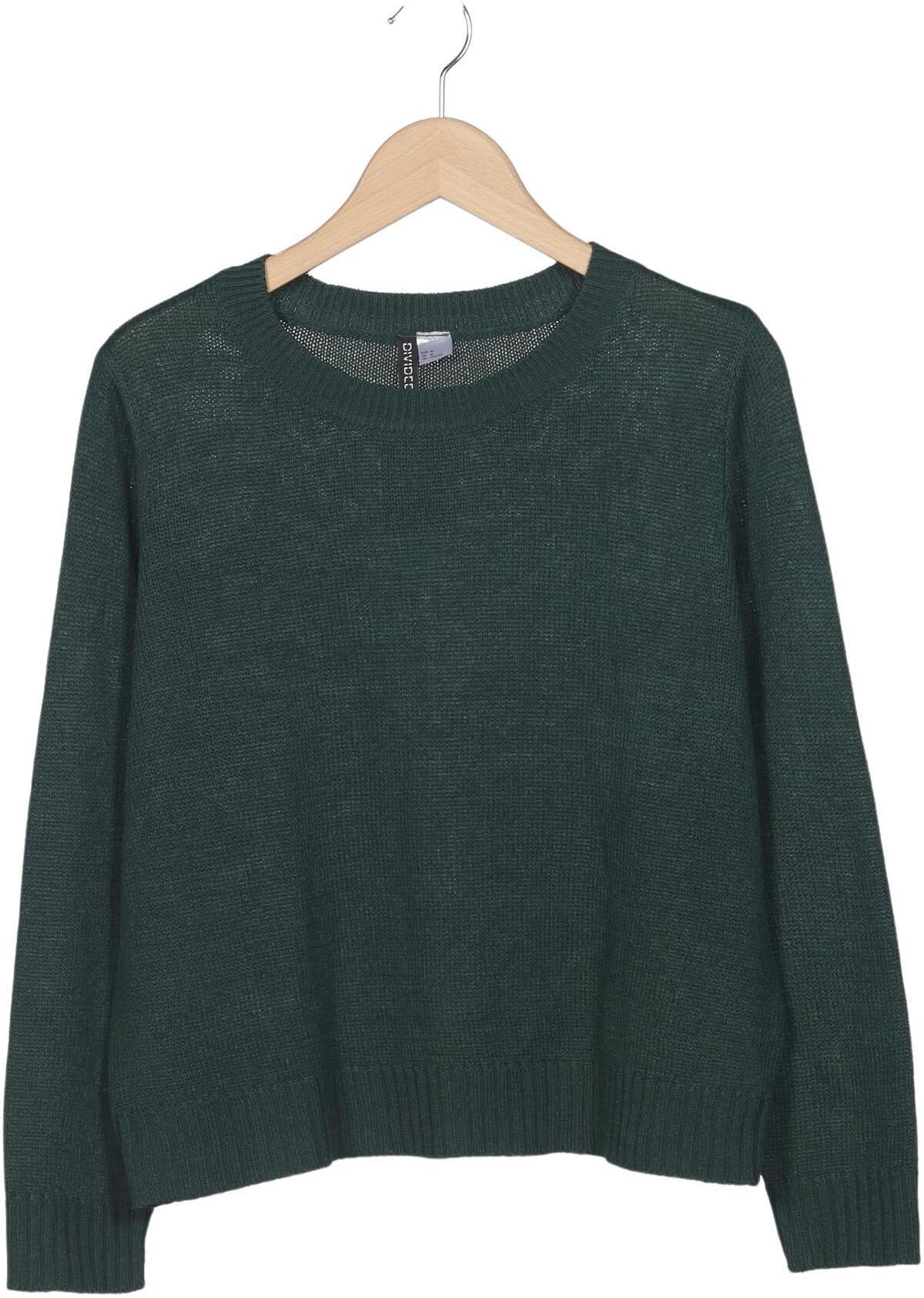 H&M Damen Pullover, Grün, Gr. M, Synthetik - Second Hand