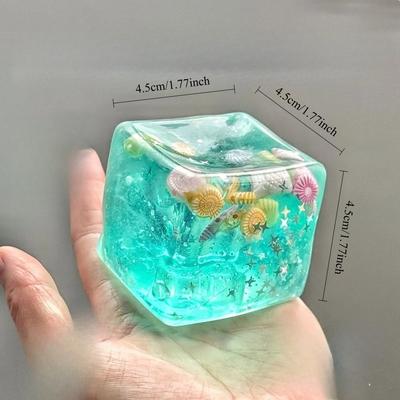 Modern Mode Marketplace Ocean Cube Squishy Stress Ball Slow Rise Sensory Fidget Toy a