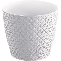 Prosperplast - ORIENT 2L Blumentopf - 15,7x15,7x13,8cm in Weiß farbe