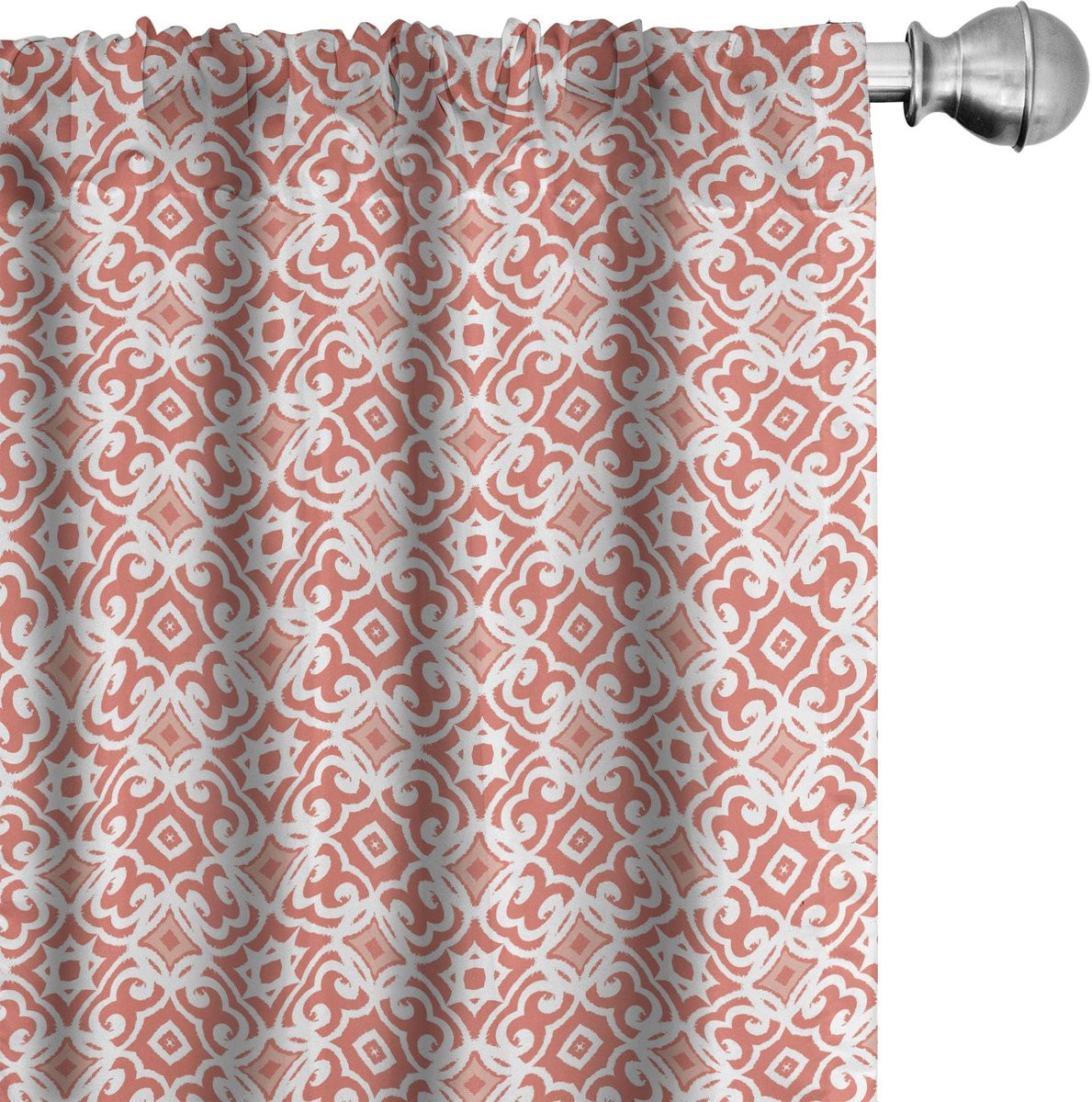 ABAKUHAUS Koralle Gordijnen - 2x 75 x 225 cm - Microvezel - Halfverduisterend