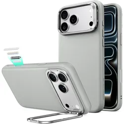 ESR - Atelier Magnetständer – iPhone 18 Pro Max / iPhone 17 Pro Max – Grau (Apple iPhone 17 Pro Max, Apple iPhone 18 Pro Max), Smartphone Hülle, Grau