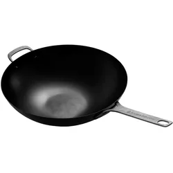 Kamado Joe Joe Karbon Steel Wok, Pfanne + Kochtopf, Schwarz