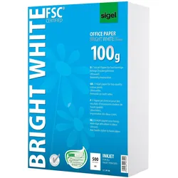 Sigel, Kopierpapier, Office Papier Bright (A4, 500 Blätter, 100 g/m2)
