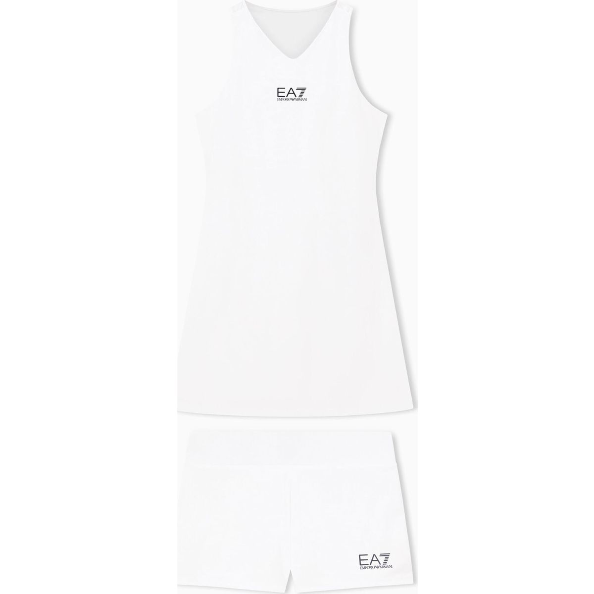 EA7 Dress brilliant white (U0002) XXL 7W000317 AF14524-U0002-XXL