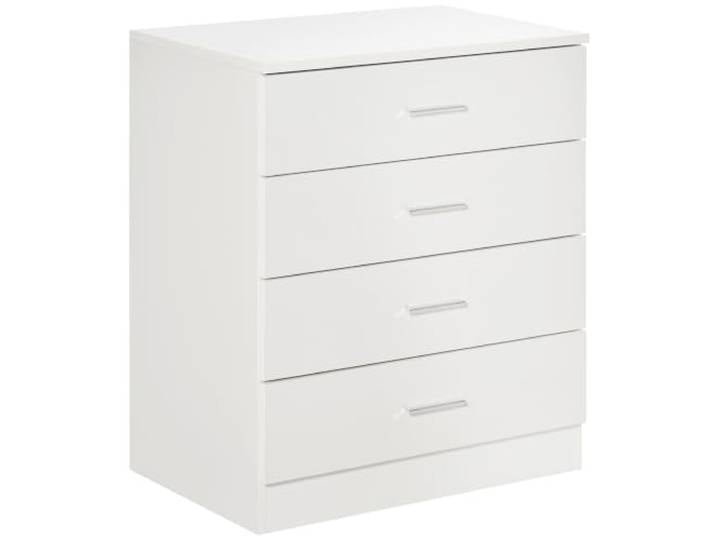 HOMCOM 4-Schubladen Kommode Metallschienen Kippschutz Spielzimmer, Kinderzimmer, Flur