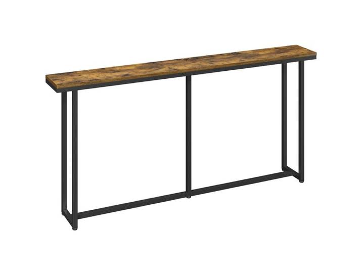 Yaheetech Table Console Longue Moderne Meuble d'entrée Allongée en Bois pour Couloir Salon Marron Rustique