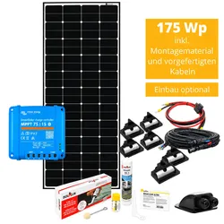 CamperPower Solar Komplettset 165Wp mit Victron Regler & App – Plug & Play für Wohnmobil & Camper