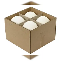 Kaemingk B.V. Deko Gänse-Ei Ostern L.12cm W.12cm H.9cm weiß 4 Stück