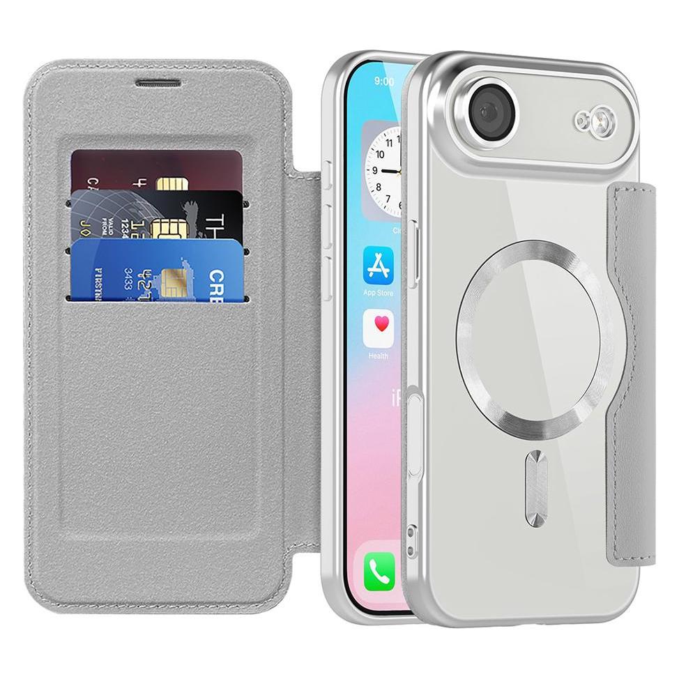 Techsuit - SmartMag Book Case - iPhone 17 Air - Gray (Apple iPhone 17) (59433322)