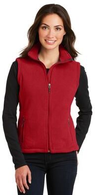 Port Authority L219 Women's Value Fleece Vest in True Red size Large