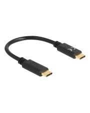 Delock USB Type-C Ladekabel 15 cm PD 5 A mit E-Marker Digital/Daten 0,15 m (85356)