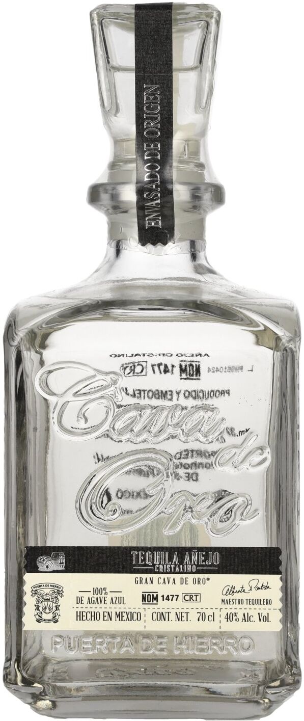 Gran Cava de Oro Tequila AÑEJO CRISTALINO 100% de Agave Azul 40% Vol. 0,7l