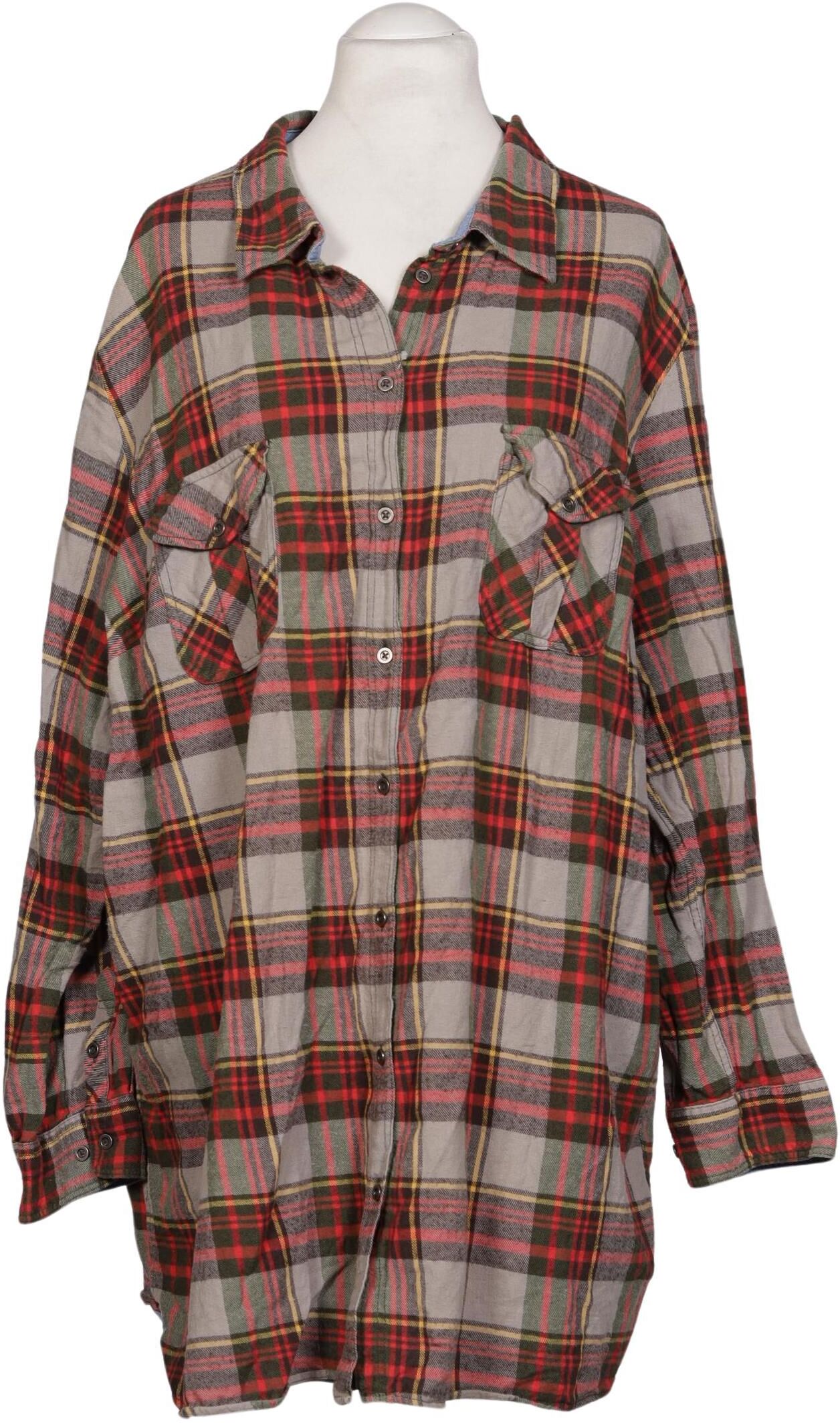 Ulla Popken Damen Bluse, Mehrfarbig, Gr. XL, Baumwolle - Second Hand