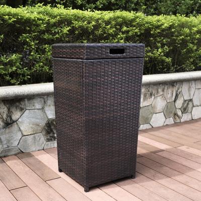 Crosley Furniture Crosley Palm Harbor Outdoor Wicker Trash Bin