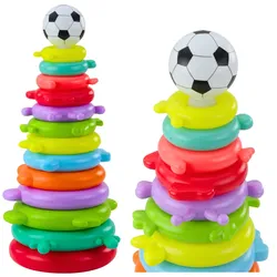 Lernspielzeug Pyramiden-Puzzle-Ball-Aufkleber, 13 Level, farbenfroh