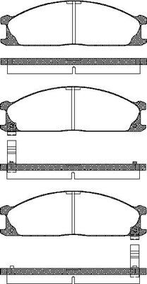 Triscan Bremsbelagsatz, Scheibenbremse 8110 14889 Für Nissan Subaru