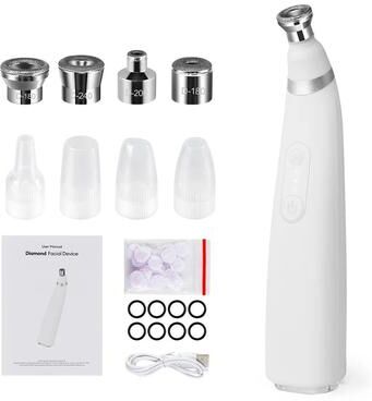 Uplifted Finds Diamond Microdermabrasion Machine For Deep Facial Exfoliation And Skin Cleansing At Home white