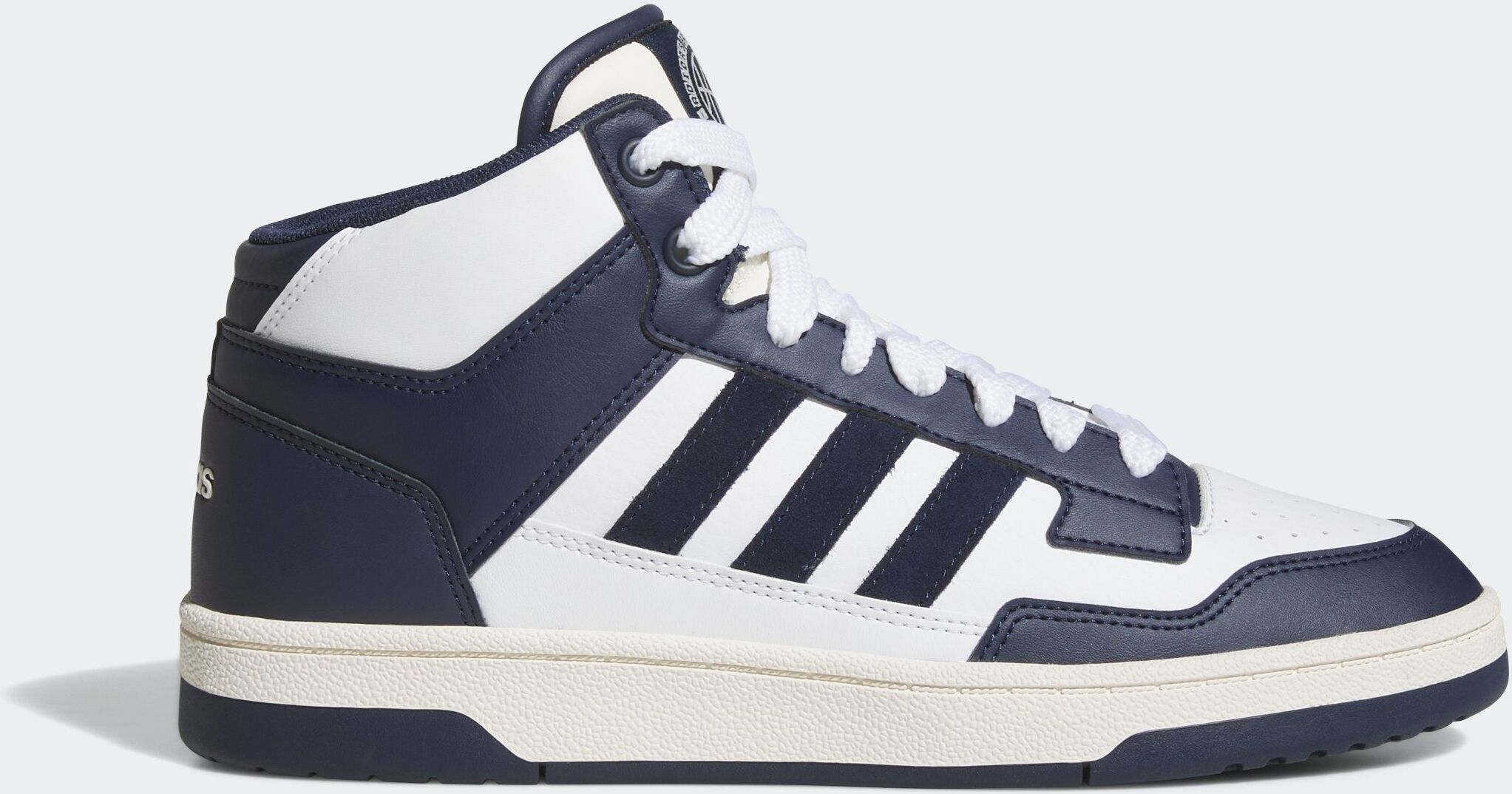 Sneaker ADIDAS SPORTSWEAR "RAPID COURT MID", Herren, Gr. 42, blau (supplier colour, cloud weiß, core weiß), Leder, Synthetik, Schuhe Sneaker