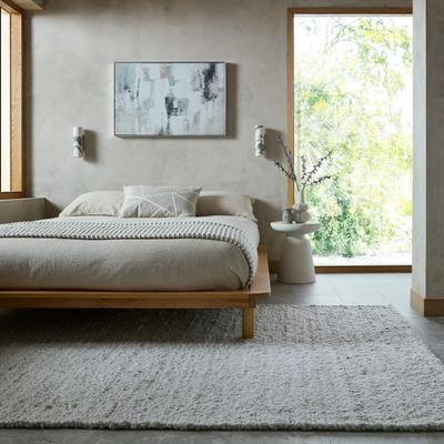 Designteppich FLAIR RUGS "FINLEY", ivor, B:120cm H:10mm L:170cm, Polyester, Teppiche, Bouclé-Design in Wolloptik